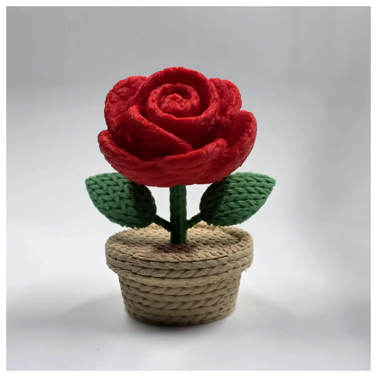 Knitted Rose Flower Rose Bridal Shawl Wedding Decoration Artificial Flowers Gift Flower Accessories