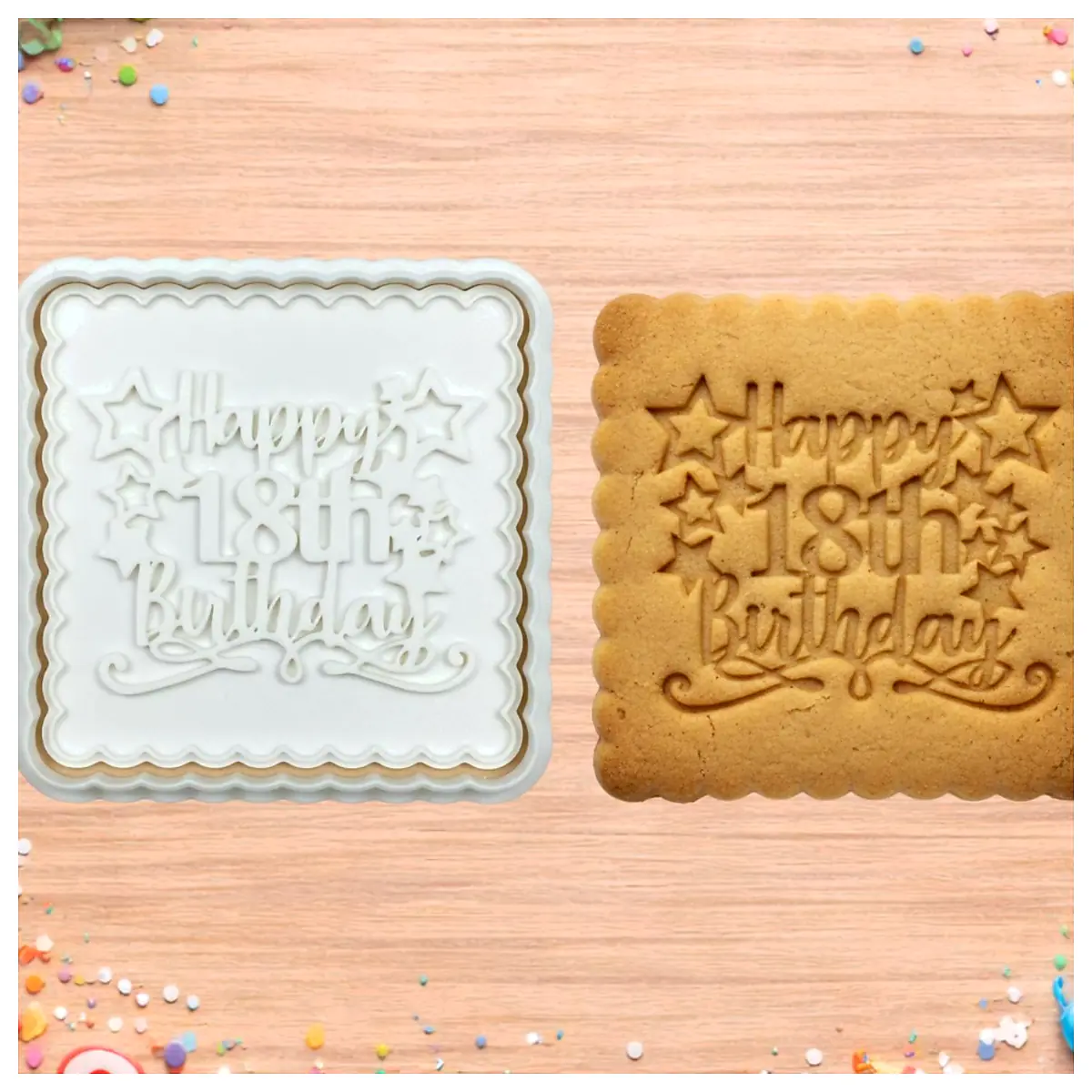 18th Birthday Cookie Cutter Party Decorations Cake Baking Universal Shape Celebration Supplies