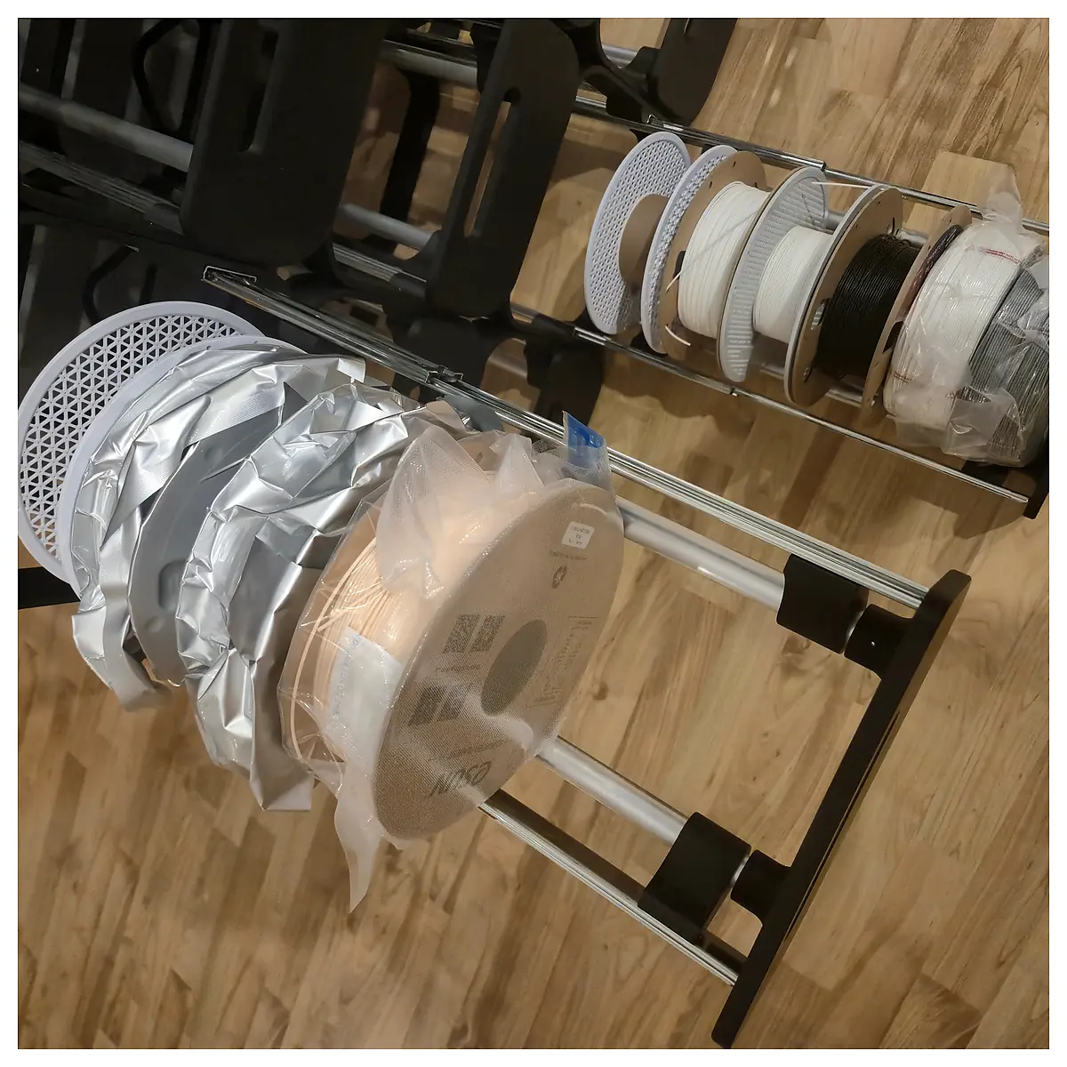 Modular Filament Storage System 25x25cm Customizable Parts Storage Organizer Space Solutions