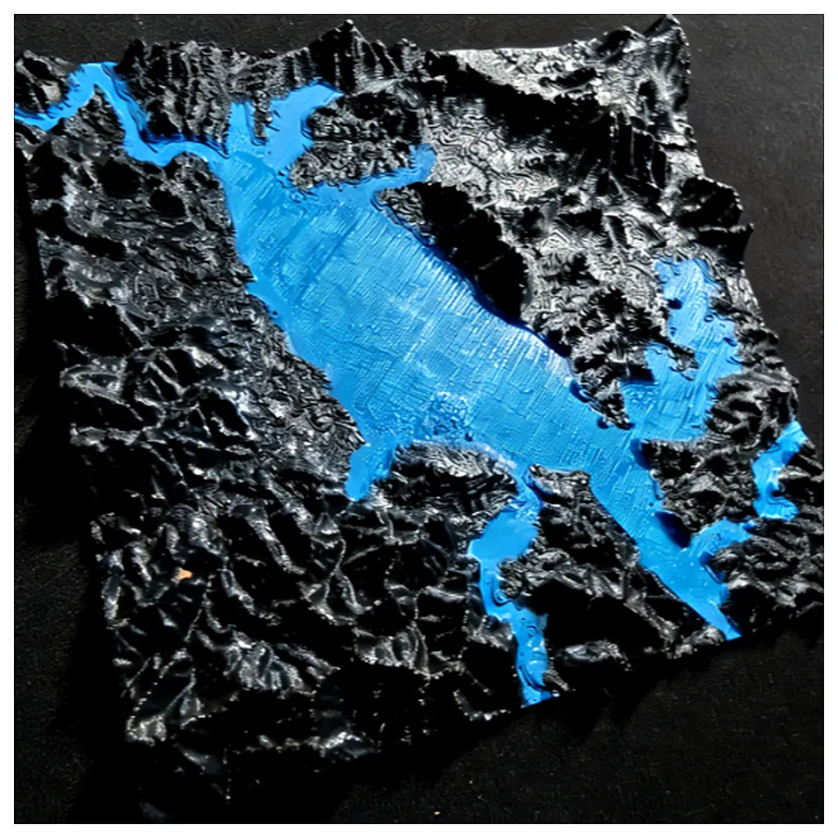 World Topography 3D Taiping Lake 3D Terrain Model Desktop Decoration Landscape Toy Simulation Building Model Cityscape