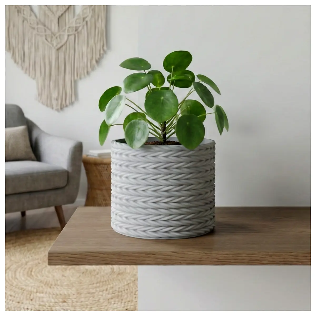 Woven Knit Plant Pot Indoor Planter Decorative Planter Succulent Pot Garden Planter Home Decor