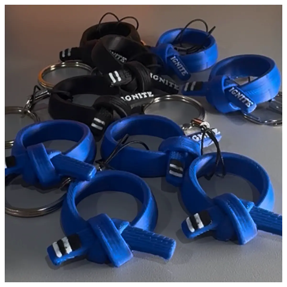 Jiu Jitsu Belt Keychain Training Accessory Gi Gift Brazilian Jiu Jitsu Neck Tie Lock Strap