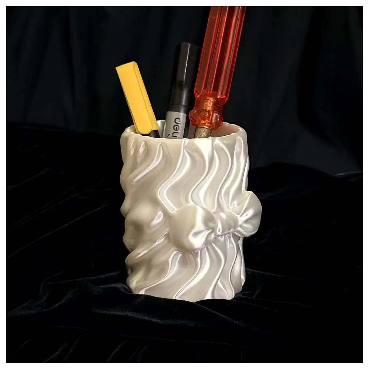 Silk Pen Holder Organizer Multi Functional Pen Case Office Supplies Desk Accessory Bulk Retail Wholesale