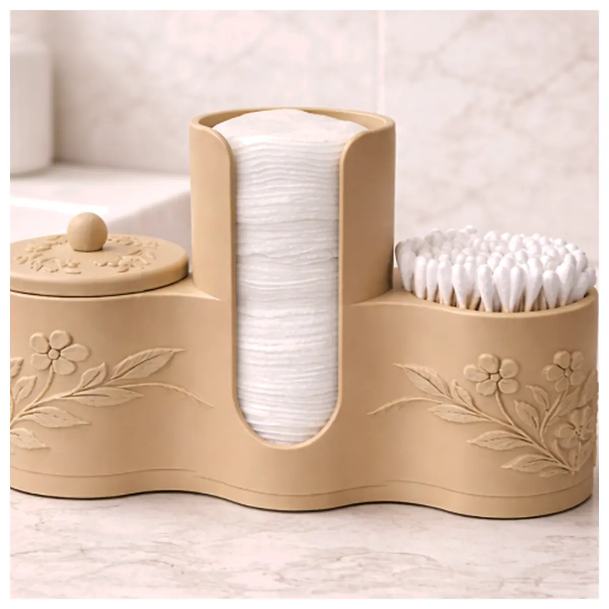 Cotton Pad Holder Organizer Cleaning Tool Wipe Hygiene Desktop Storage Absorbent Pads Cleaning Supplies