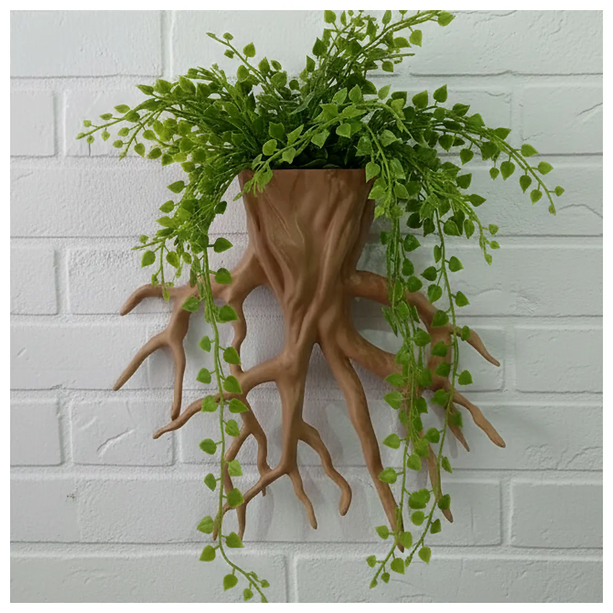 Tree Root Planter Wall Hanger Indoor Plant Holder Vertical Garden Accessory Root Support Plant Display Tree Root Support