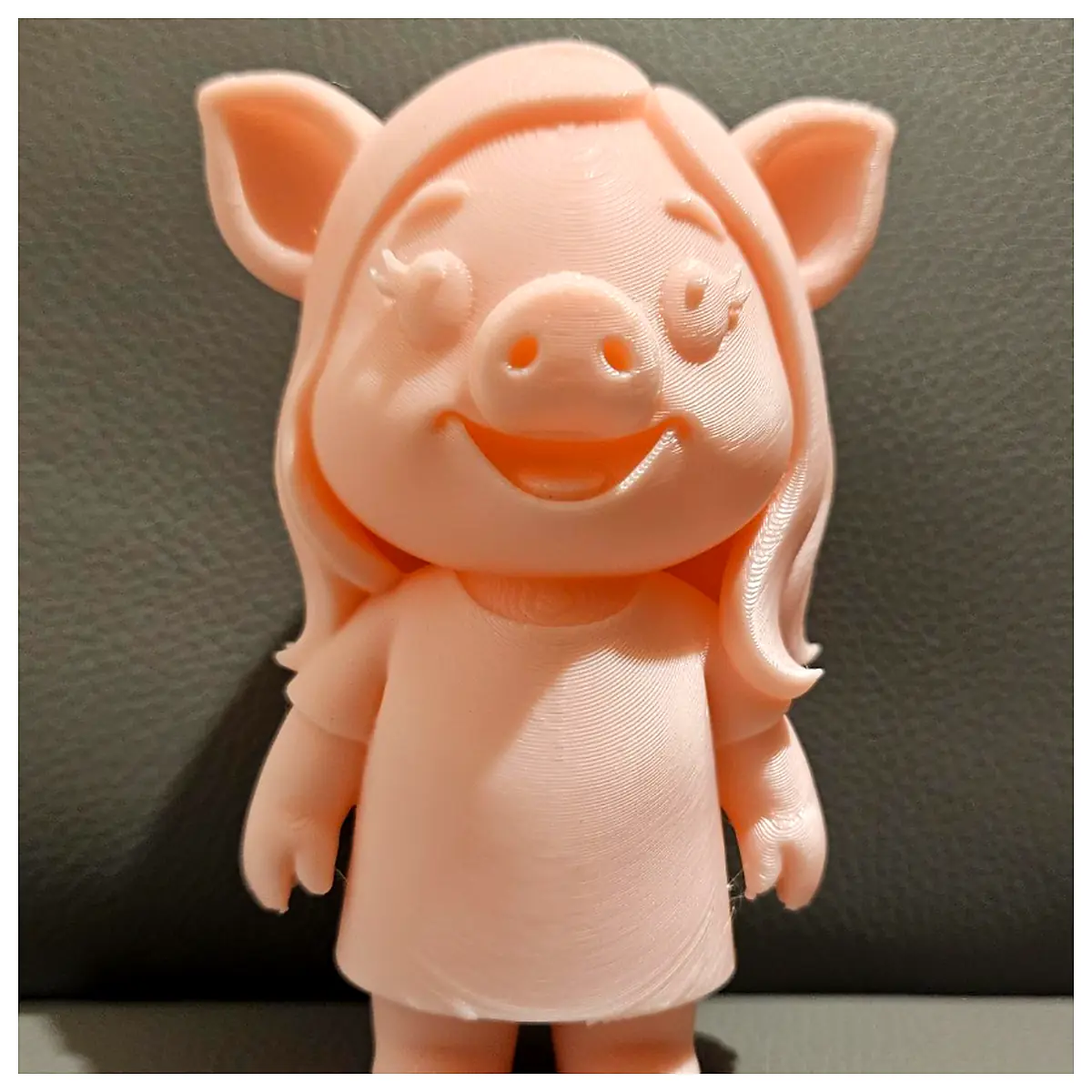 Girl Pig Toy Plush Figure Realistic Cute Pet Character Decoration Gift Piglet Model