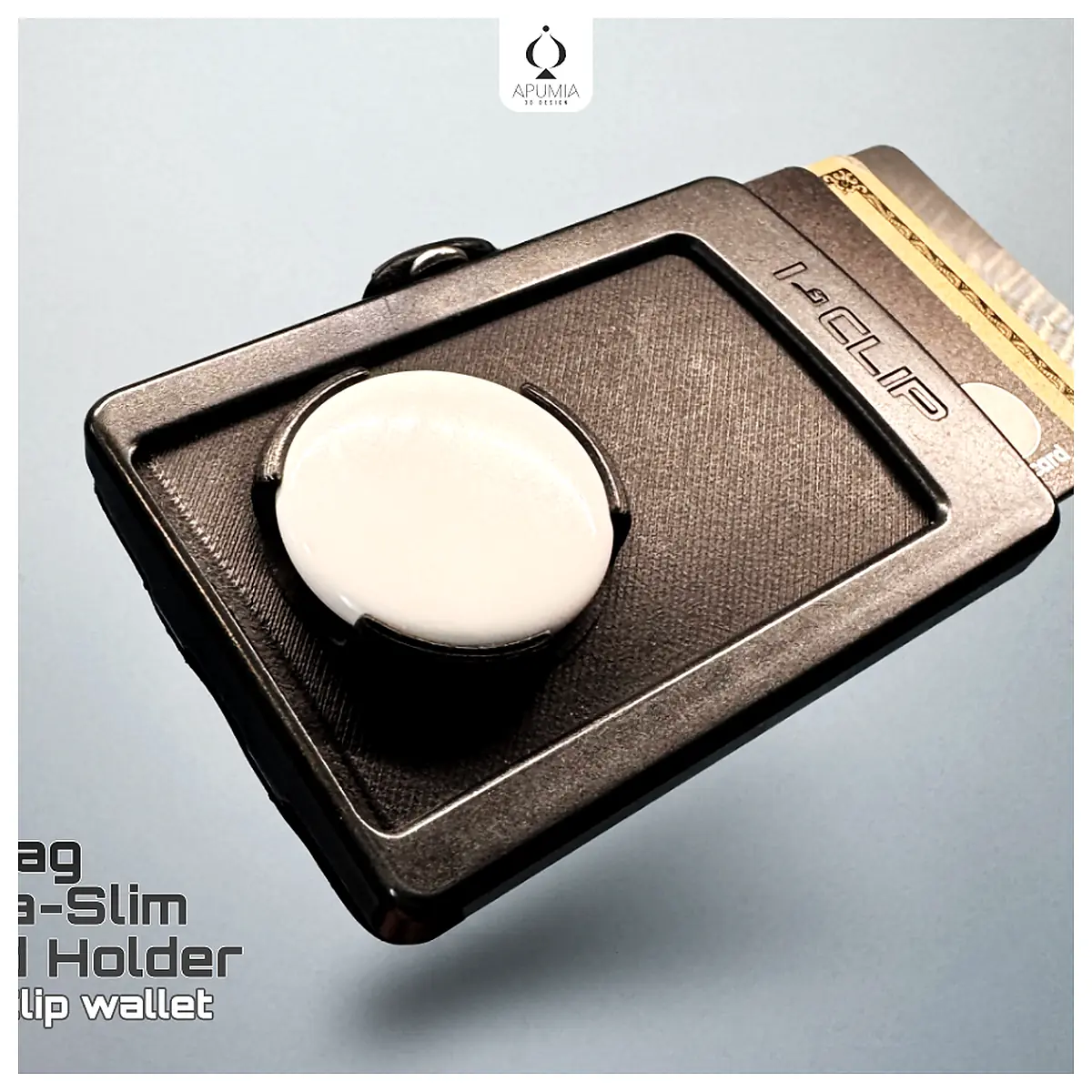 Ultra Slim Card Holder iClip Wallet Compatible Keyring Accessories Tracker Tracking
