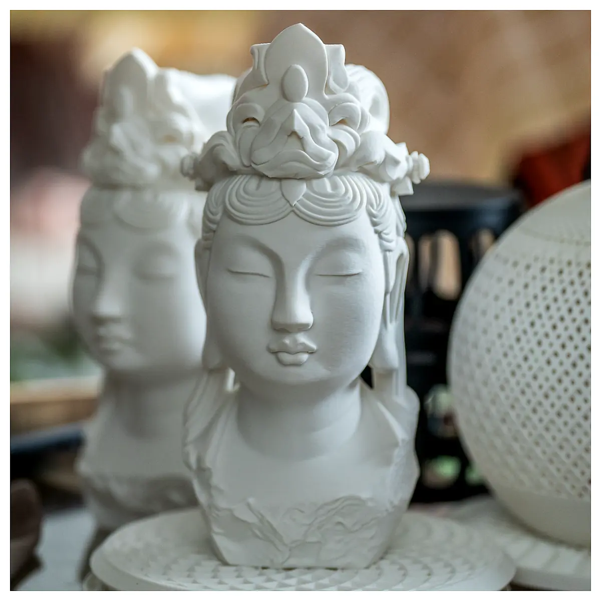 Buddha Statue Head Classical Shakyamuni Figure Buddhist Art Meditation Zen Decor Spiritual Gifts
