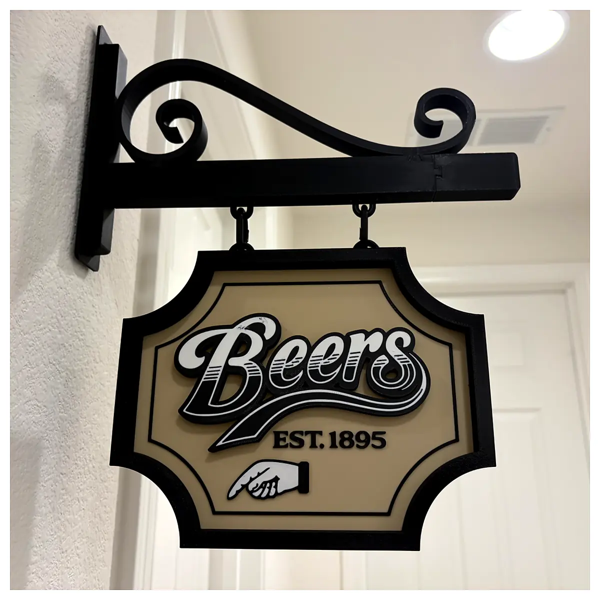 Hanging Pub Sign Bar Decor Vintage Signage Pub Accessories Party Decorations Retro Wall Art