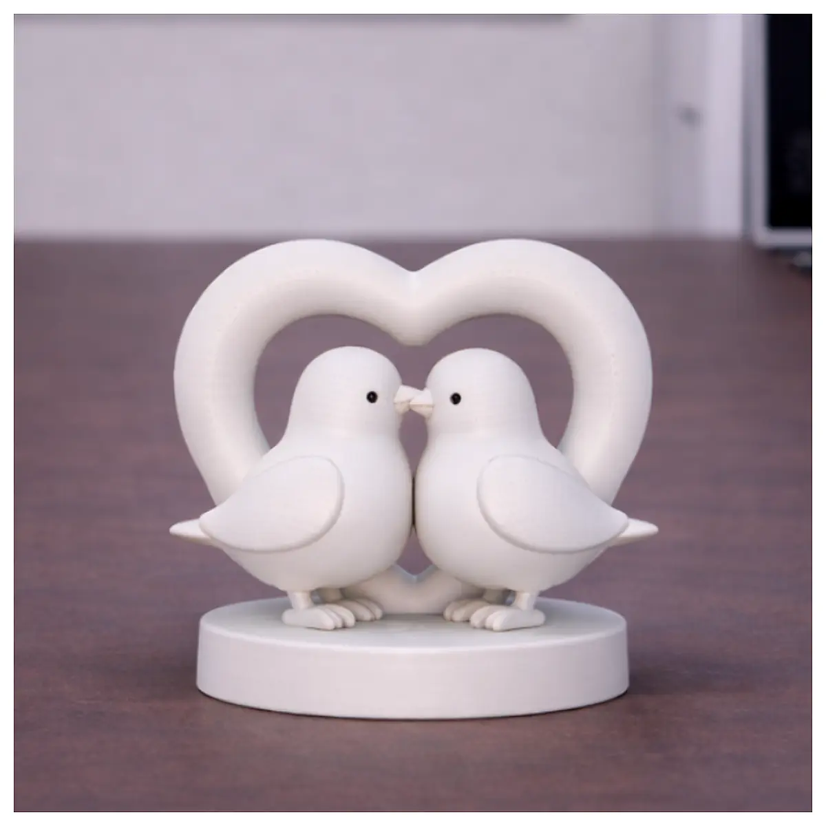 Love Birds Sculpture Romantic Bird Decor Couple Figurine Bird Ornament Wedding Gift Home Accent Bird Art Piece