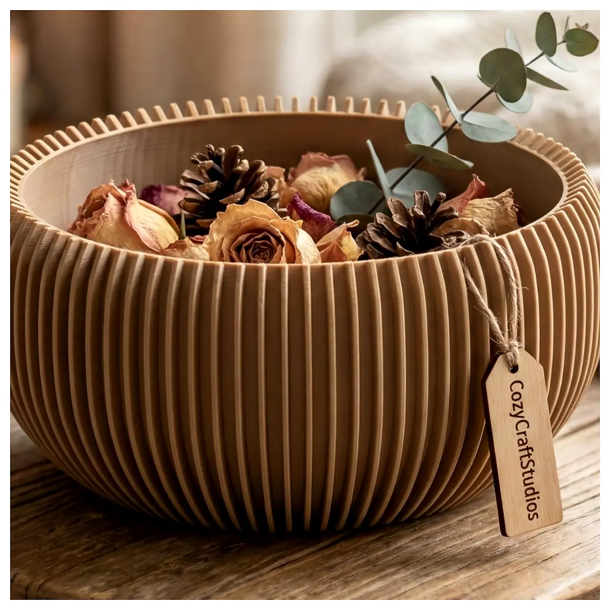 Ribbed Nest Bowl Japandi Deco Tray Storage Dish Decorative Tray Kitchenware Wabi Sabi Style