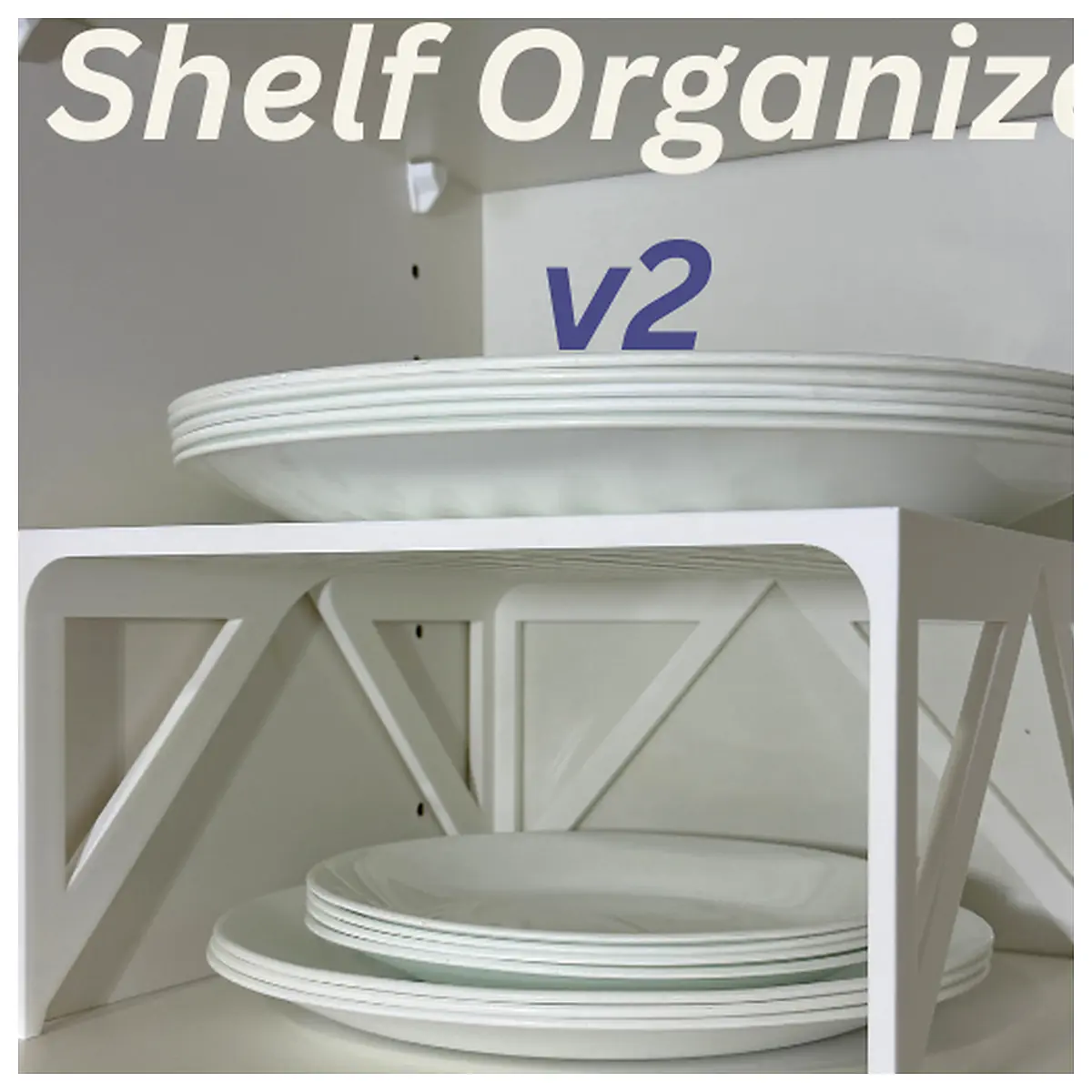 Cabinet Shelf Organizer v2 Wall Mounted Shelves Bookcase Display Shelf Storage Boxes Kitchen Bedroom Living Room Space Optimization