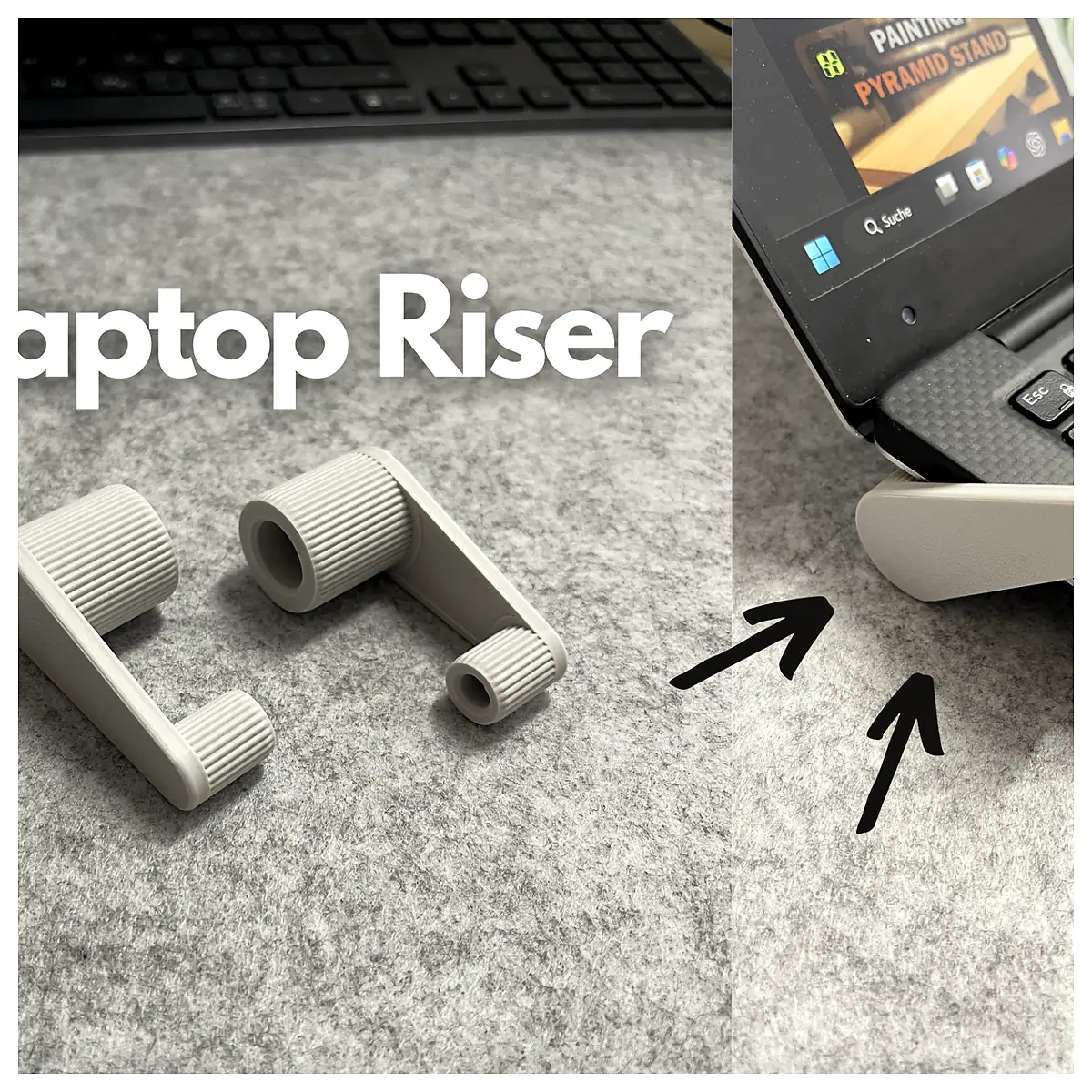 Laptop Stand Riser Adjustable Laptop Stand Computer Stand Desktop Support Laptop Accessories Compatible with All Laptops Desk Organizer