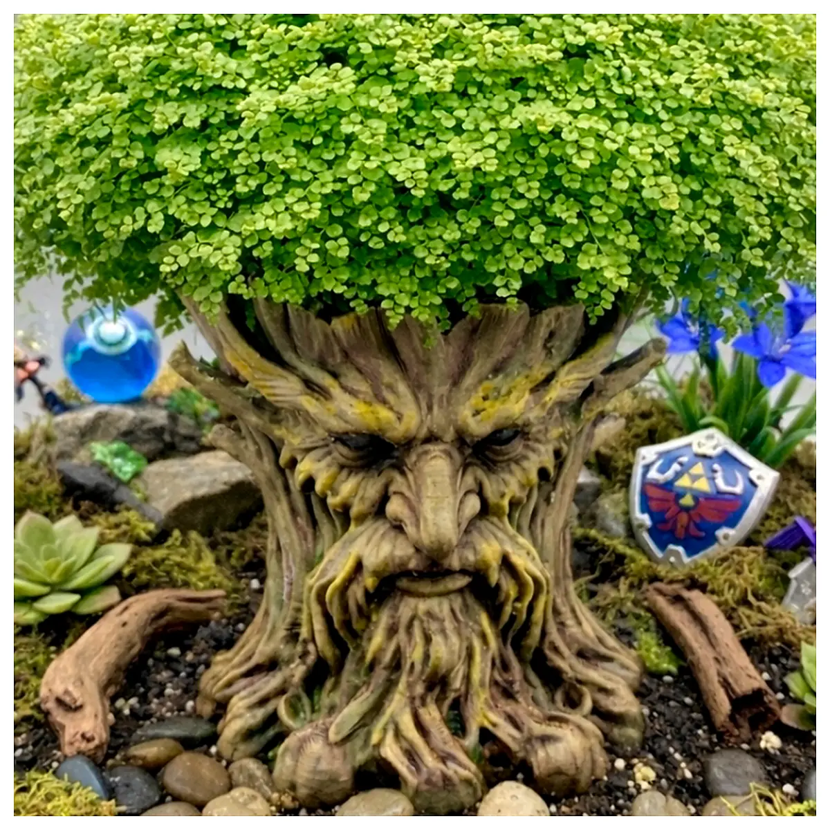 Deku Tree Planter Plant Support Tree Stand Foliage Holder Indoor Pot Stand Desktop Garden