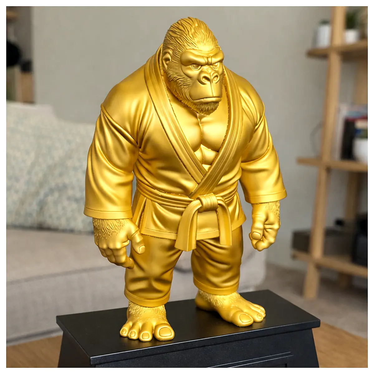Jiu Jitsu Trophy Award Recognition Competition Prize Sports Medal Grappling Gorilla Trophy