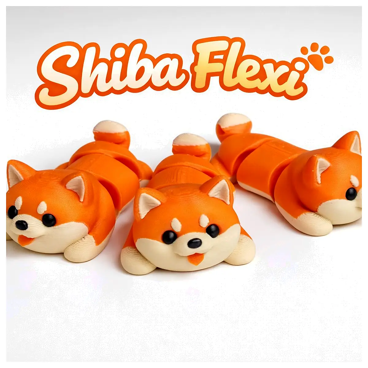 Flexible Shiba Inu Keychain Pet Toy Accessory Dog Collar Decoration Shiba Inu Keychains Dog Gift Pet Memorial