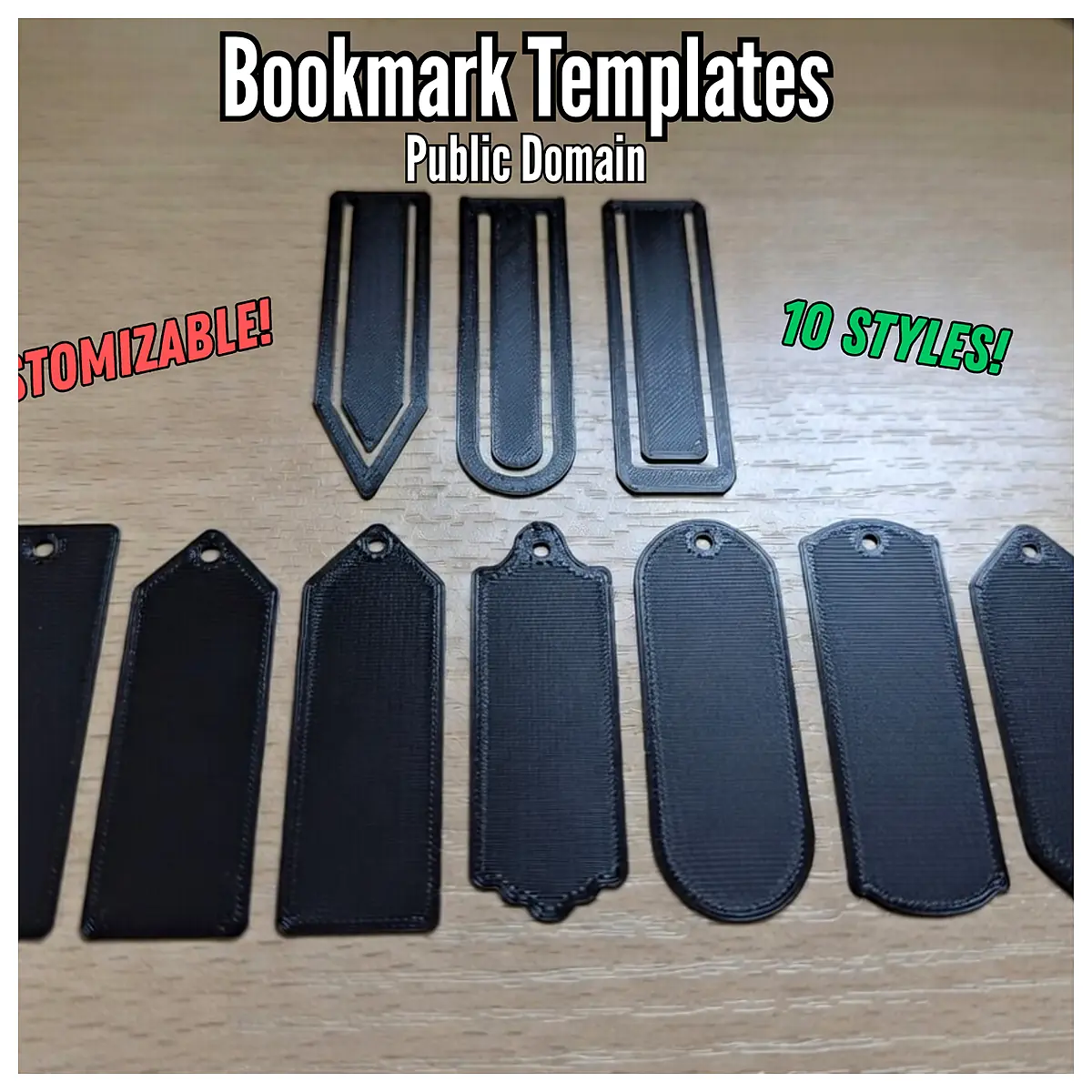 Bookmark Templates Public Domain Decoration Personalization Collection Design Suitable for Various Occasions Paper Bookmarks