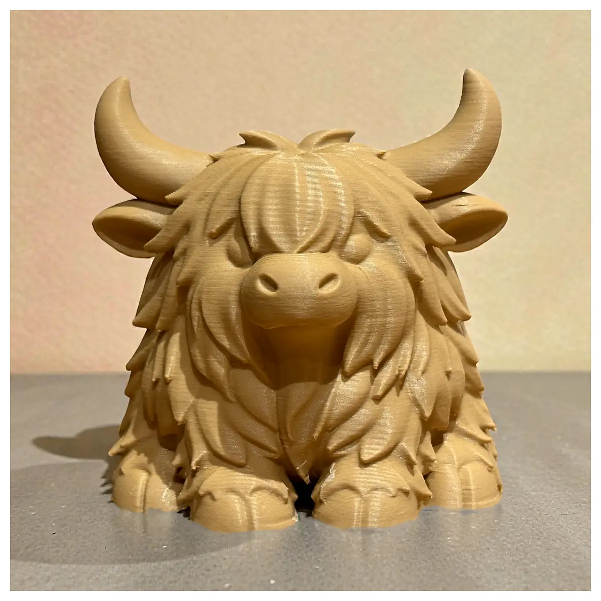 Bonnie Highland Cow Toy Scottish Highland Cow Model Child Plush Animal Figure Farm Gift Pet Accessory Cute Livestock