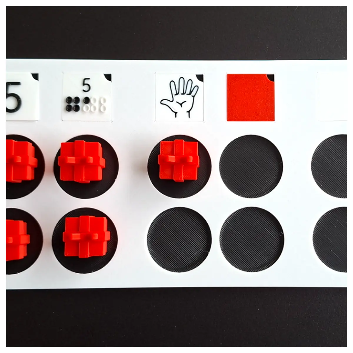 Counting Board for Kids Number Learning Toy Early Education Toddler Activity Number Recognition Math Skills Development Counting Set
