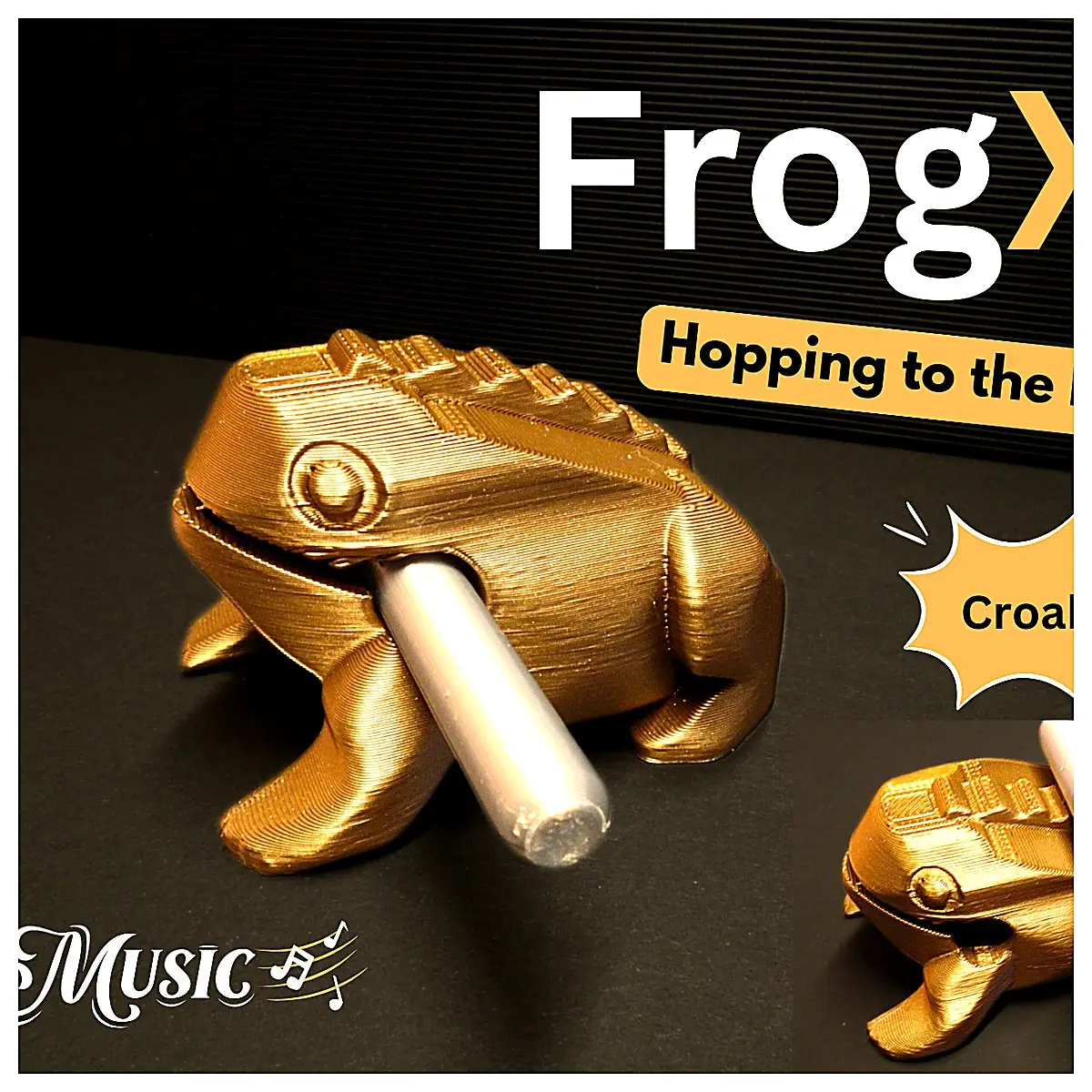 Impact 3D Printed Sounding Toy Children s Music Learning Instrument Ribbit Sound Interactive Toy Early Education Baby Music Starter