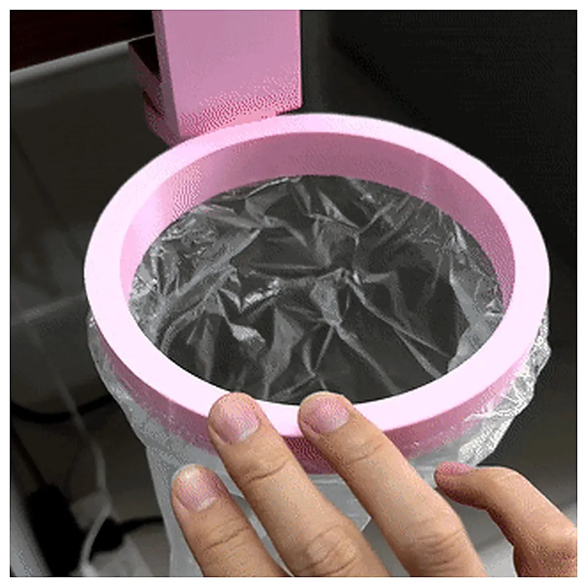 Hidden Desktop Trash Can Mini Portable Waste Bin Desk Organizer Concealed Trash Receptacle Home Office Waste Disposal