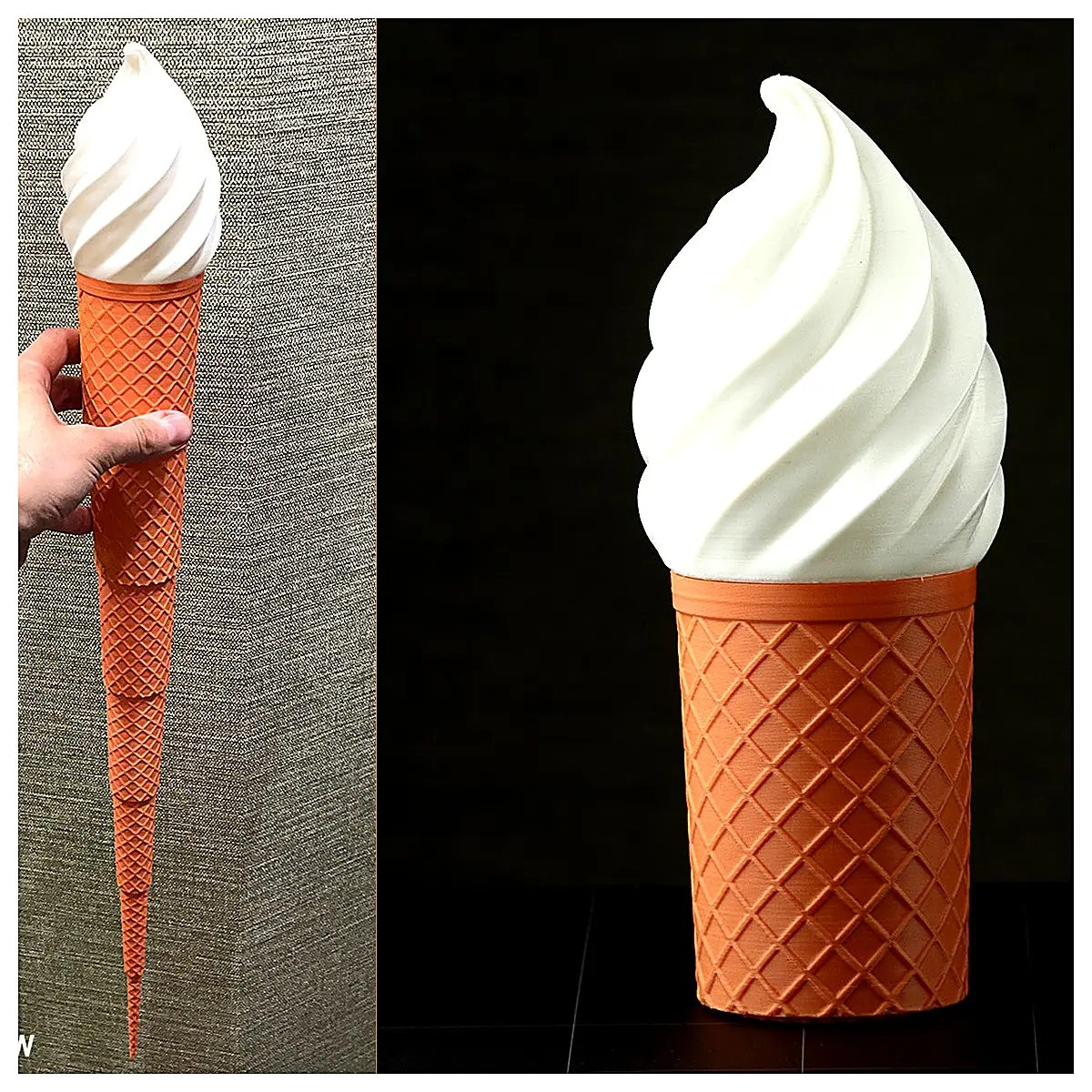 Foldable Ice Cream Cone Dessert Making Tools Party Decorations Birthday Party Supplies Ice Cream Sticks Flexible Cone