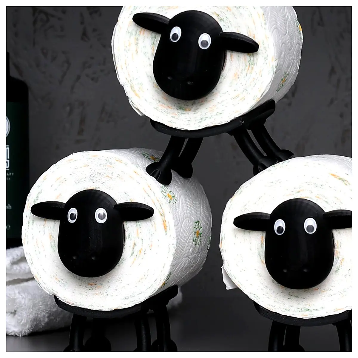 Little Shaun Toilet Paper Holder Bathroom Tissue Dispenser Shelf Organizer for All Brands