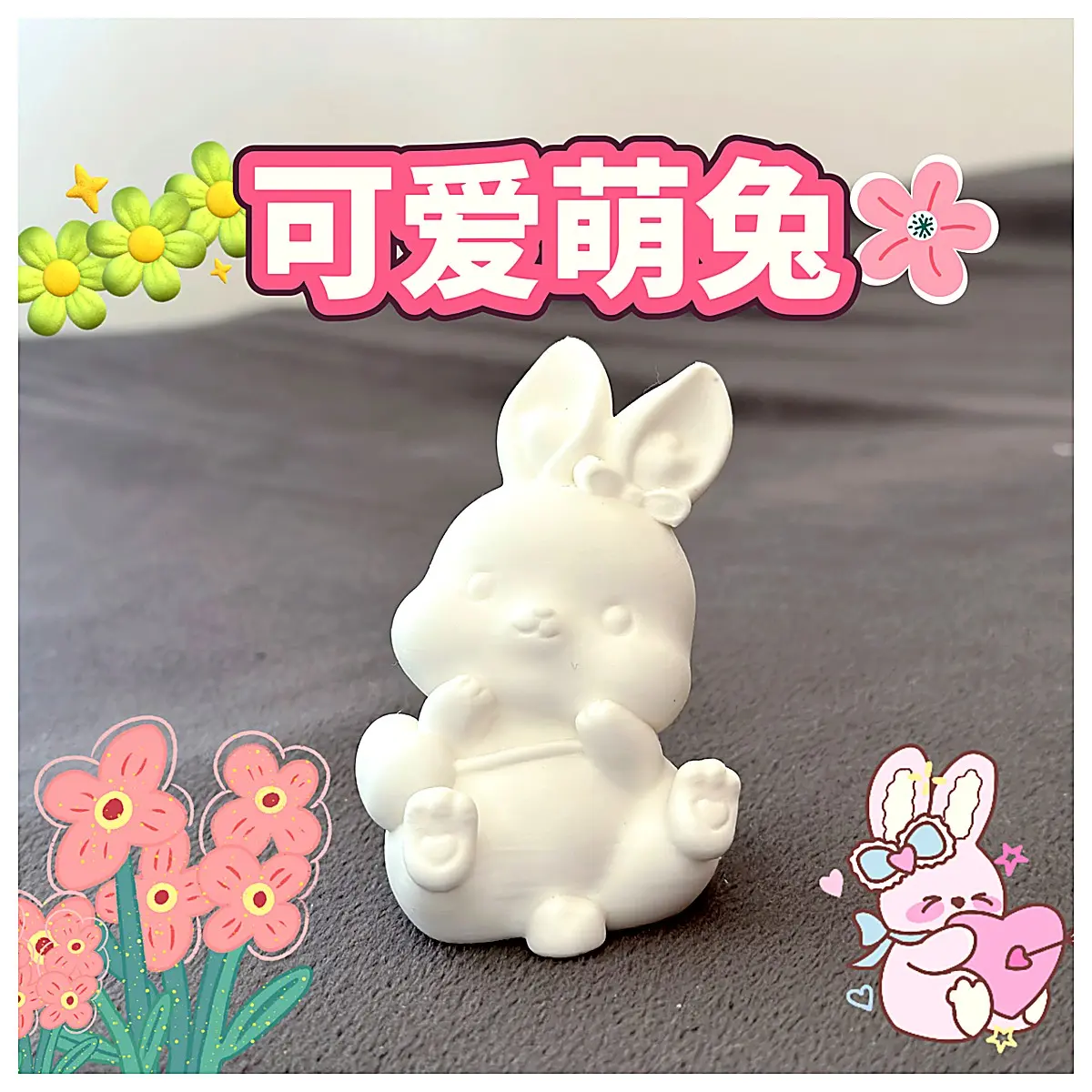 Cute Fluffy Bunny Toys Realistic Plush Rabbit Pet Plushie Educational Toys Kids Gift Bunny Accessories Plush Rabbit