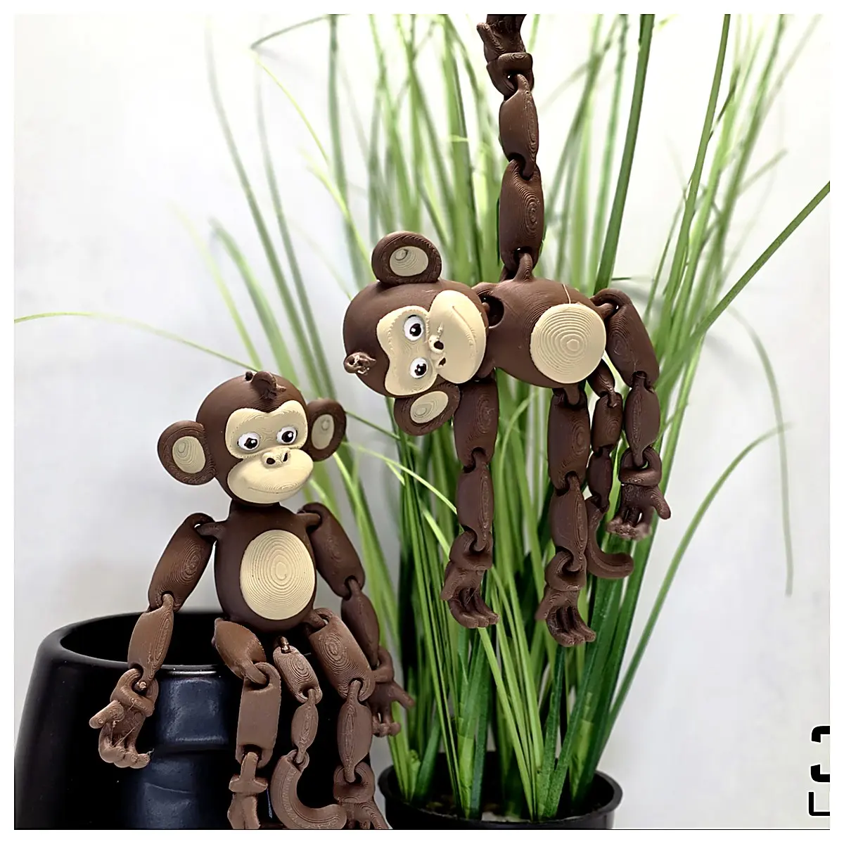 Articulated Monkey Model Toy Realistic Animal Hand Model Educational Tool Puzzle Toy Role Play Kids Gift Moving Joints