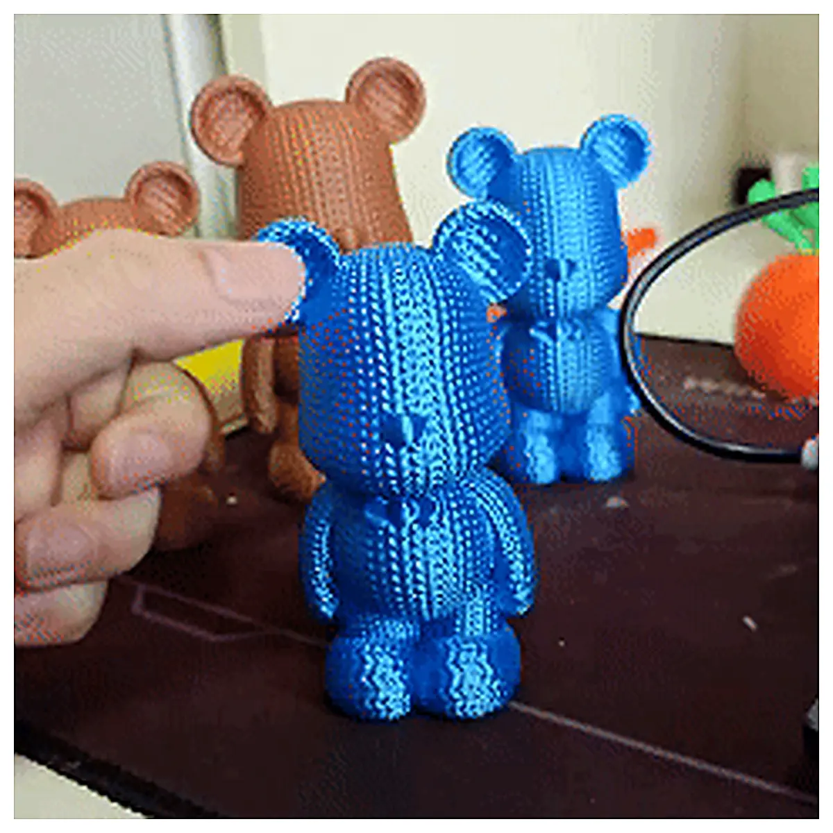 Spinning Bear Rotating Toy Smooth No Blockage Kids Brain Development Cat Toy Spin Fun Parent Child Interaction