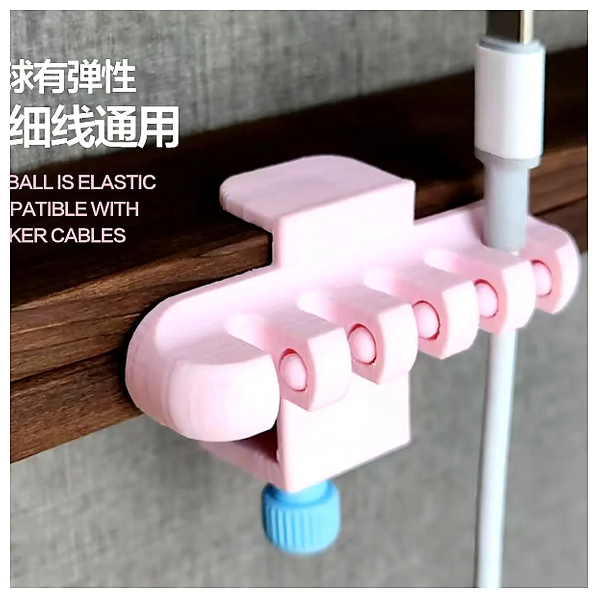 Desktop Cable Organizer Cord Wraps Clips Cable Management for Phone Computer Accessories Desk Storage Solution Lazy Person Gadget Cable Protection