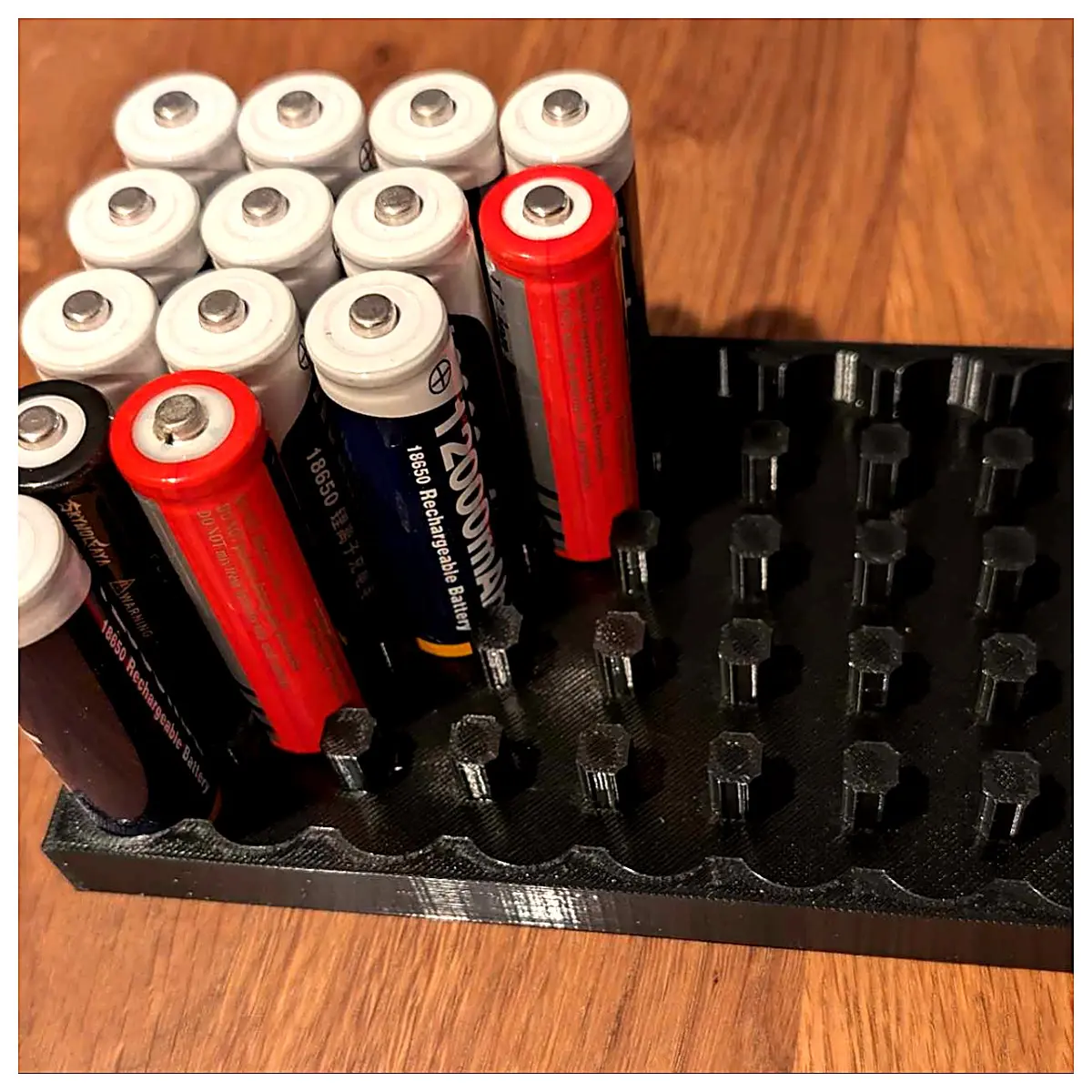 18650 Battery Holder 50 Pcs Battery Support Clip Battery Clip Battery Bracket Protection Case for Various Devices
