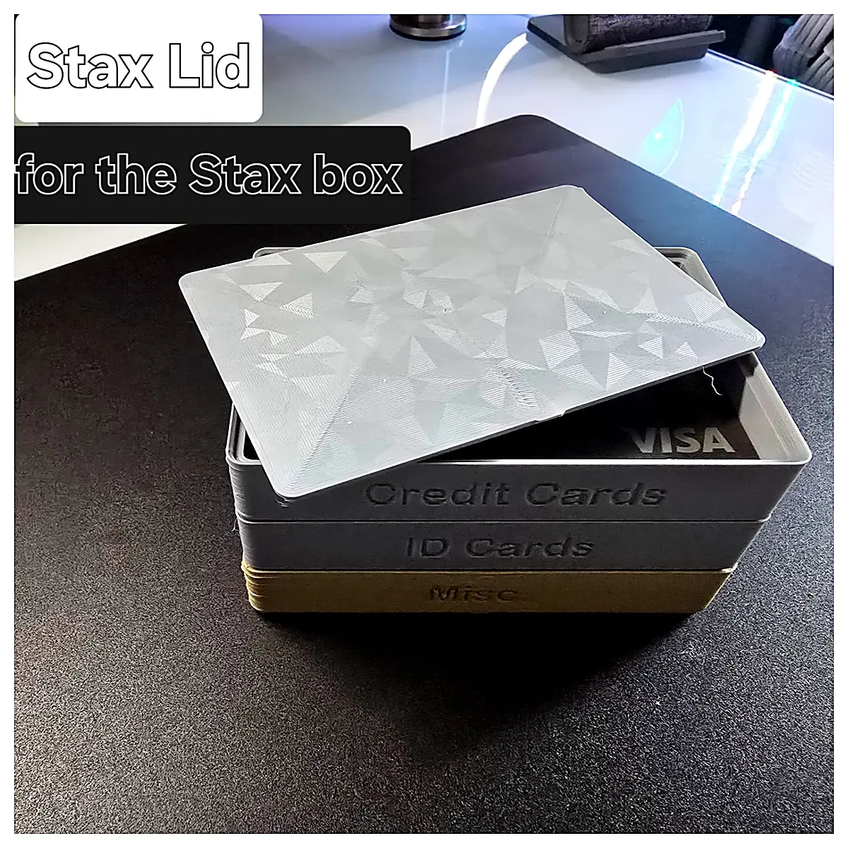 Stax Replacement Box Cover Lid Earphone Accessories Replacement Cover Plate Compatible with Stax Box Covers Audio Enthusiast