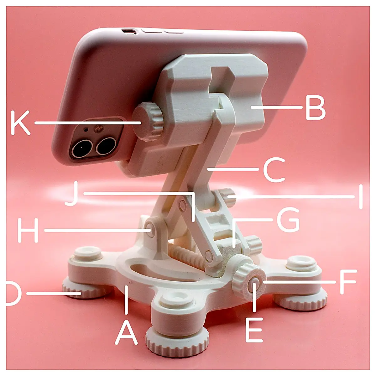 Adjustable Phone Stand Phone Stand Holder Mobile Support Desk Stand Phone Accessory 360 Rotation Angle Adjustable
