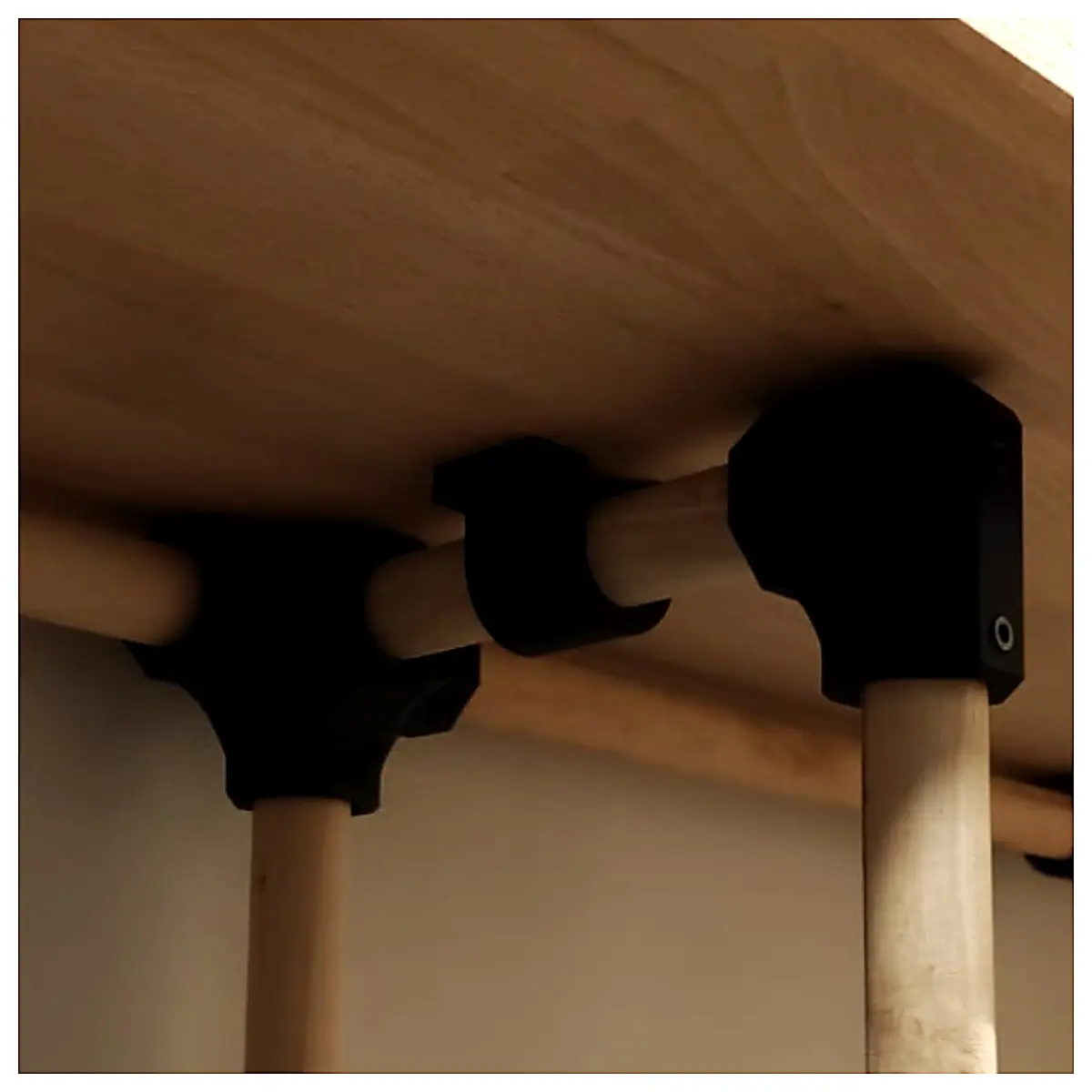 Line Reel Holder Brush Stick Connector 2 Point Connection Plate Accessory Rotating Joint Brush Pole Support
