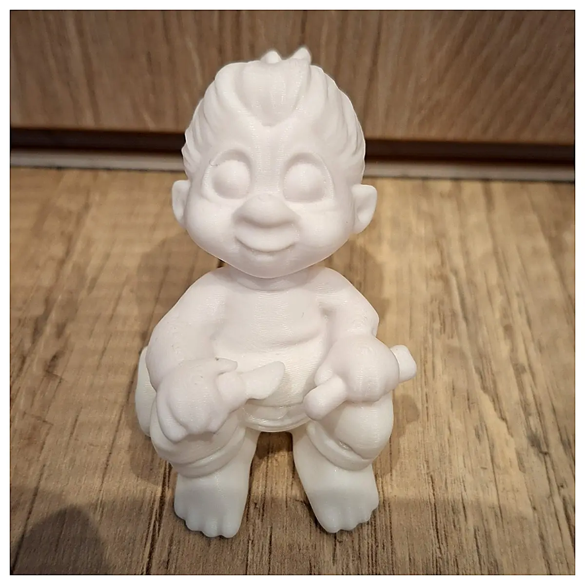 Goblin Figurine Tree Stump Sitting Model Demon Statue Desk Decor Collectible Character Piece Scene Prop Creative Gift Miniature Demon