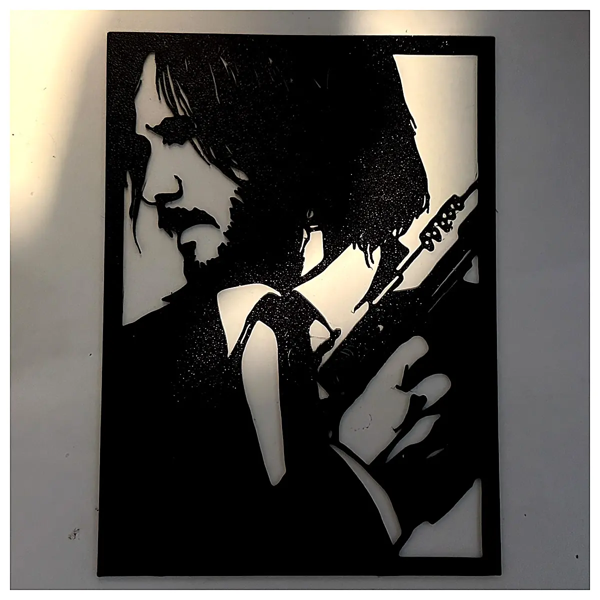 John Wick Silhouette Wall Decor Shadow Wall Art Hanging Decorations Interior Design Wall Art Decorative Panels Modern Minimalist