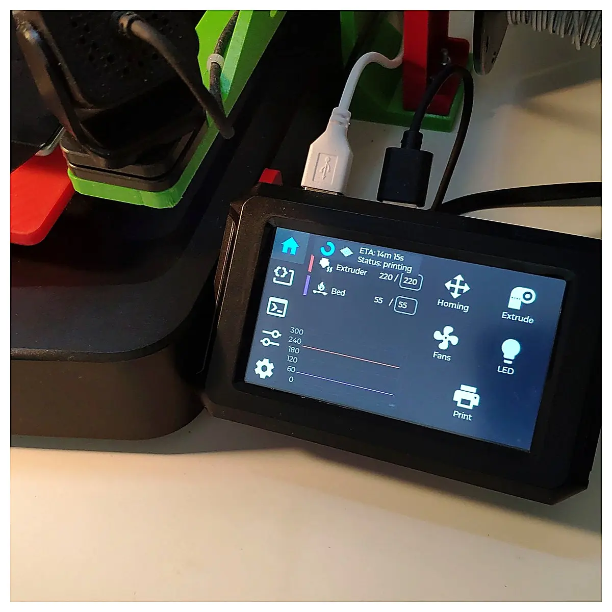 Ender 3 V3 KE Screen Stand 3D Printed Protective Case Support Bracket Adapter Compatibility Printing Accessories Parts