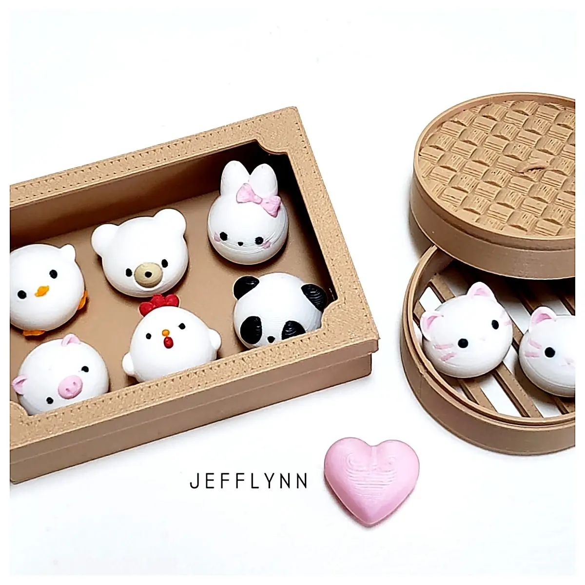 Animail Baozi Snack Gift Box Creative Snack Basket Animal Biscuits Gift Set Party Snacks Holiday Gift