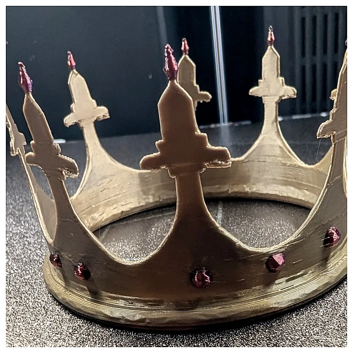 Dark King Crown Medieval Fantasy Crown Headwear Knight Royalty Roleplay Game Props Battle Loot