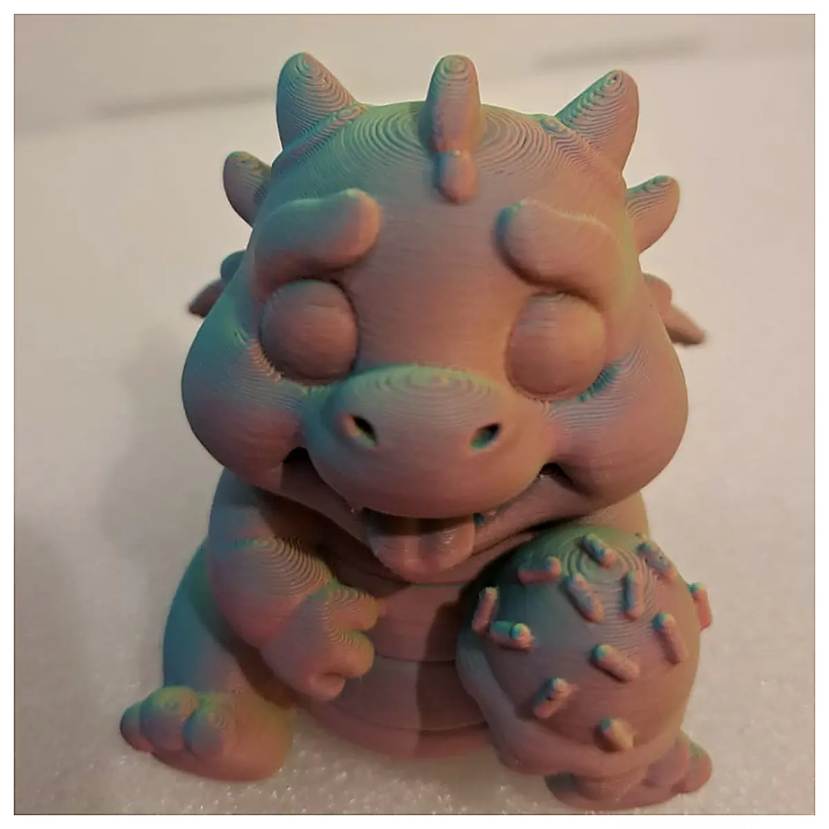 Block Dragon Licking Toy Pet Puzzle Interactive Dog Cat Toy Training Enrichment Chew Toy