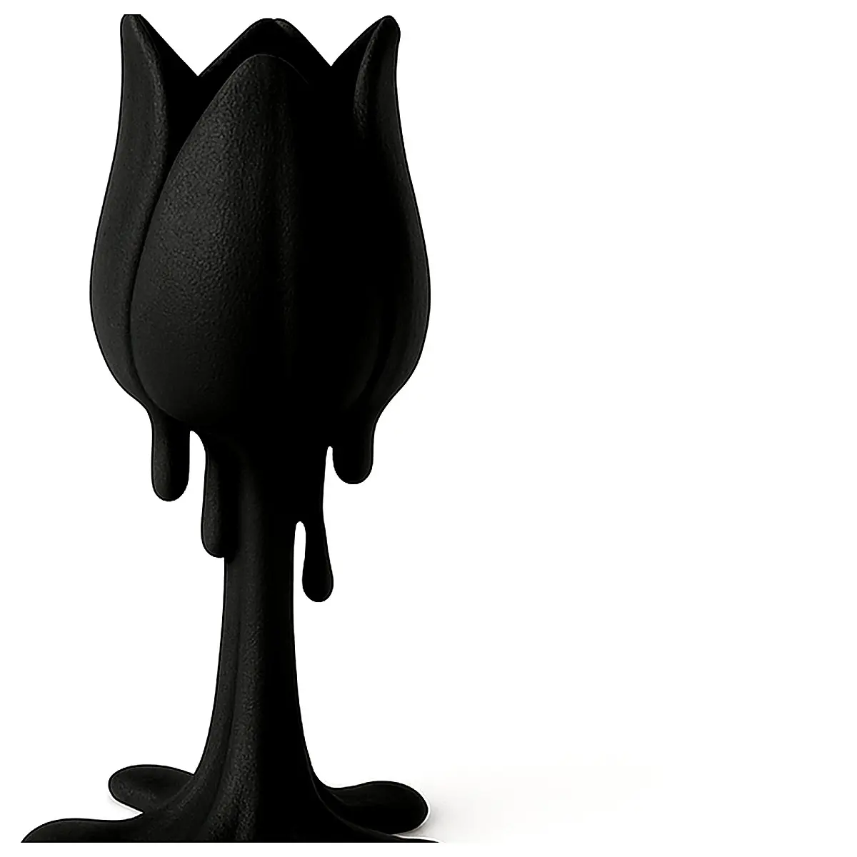 Streamlined Tulip Sculpture Figurine Garden Decoration Indoor Decor Tulip Shape Decorative Art Landscape Sculpture