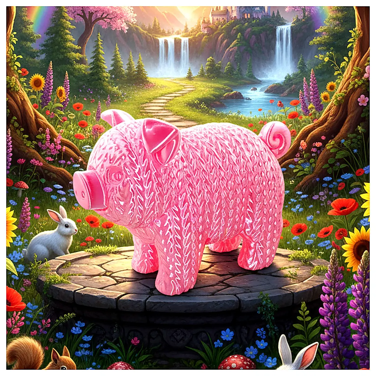 Wooly Pig Toy Plush Animal Baby Plush Toy Educational Toy Snack Toy