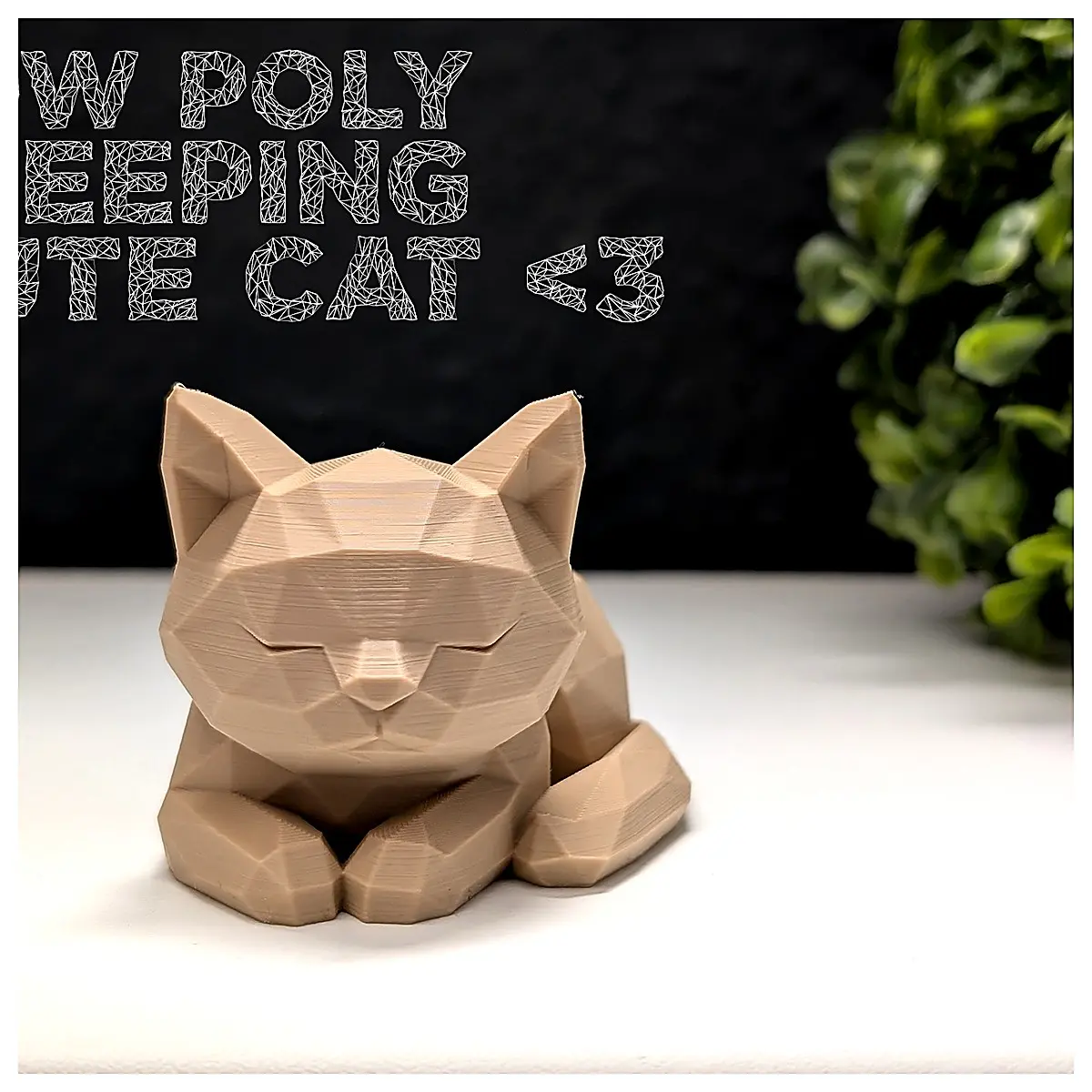 Low Poly Cat Bed Soft Cozy Pet Nest Indoor Sleeping Mat Cat Cave Sleep Toy