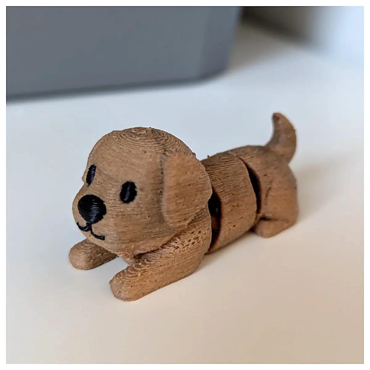 Mini Adorable Flexi Puppy Model Toy Pet Simulation Figure Dog Figurine Pet Accessories Kids Toy Birthday Gift Cute Pet Collection
