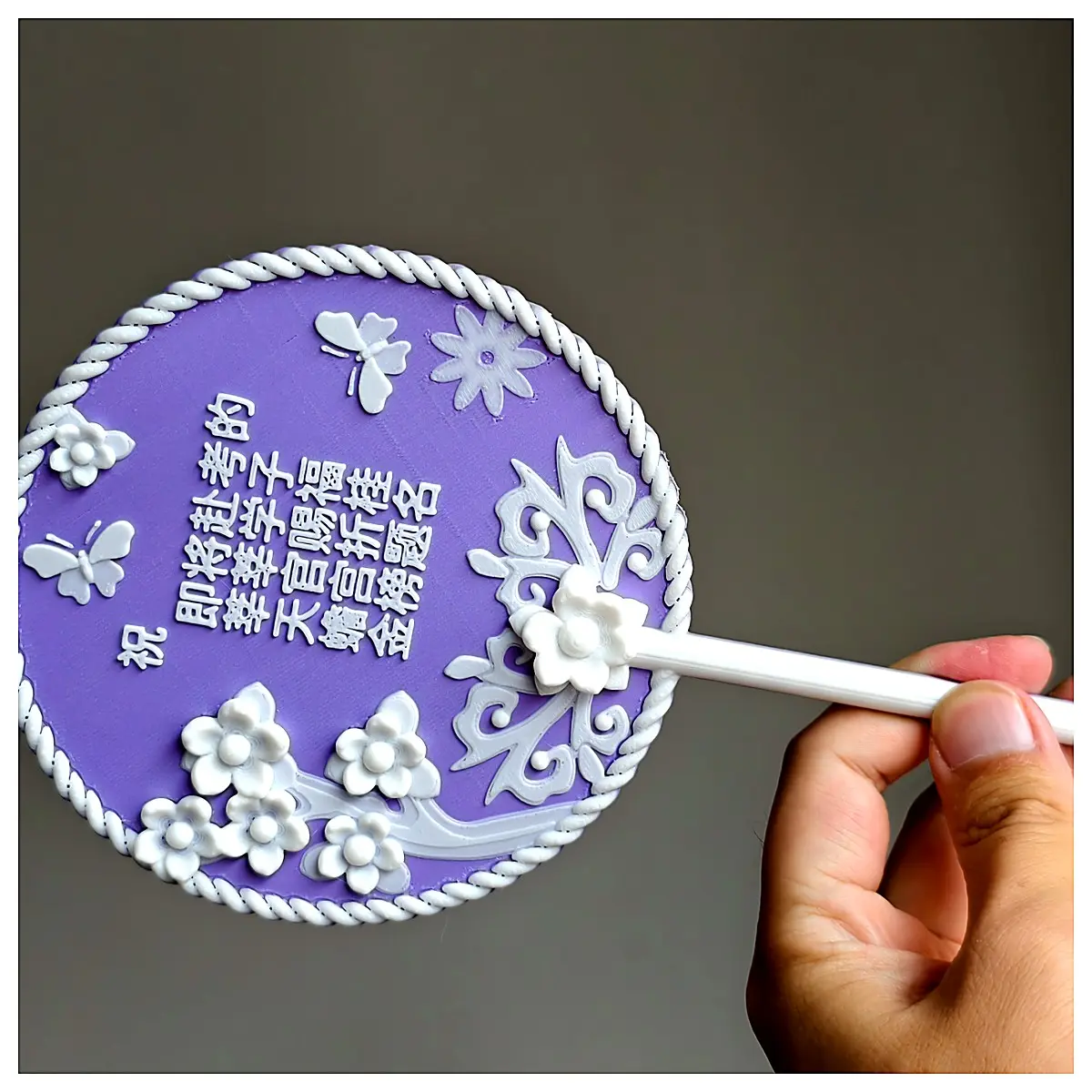 Peach Folding Traditional Handheld Celebrate Exam Success Study Supplies Exam Gift Festival Present