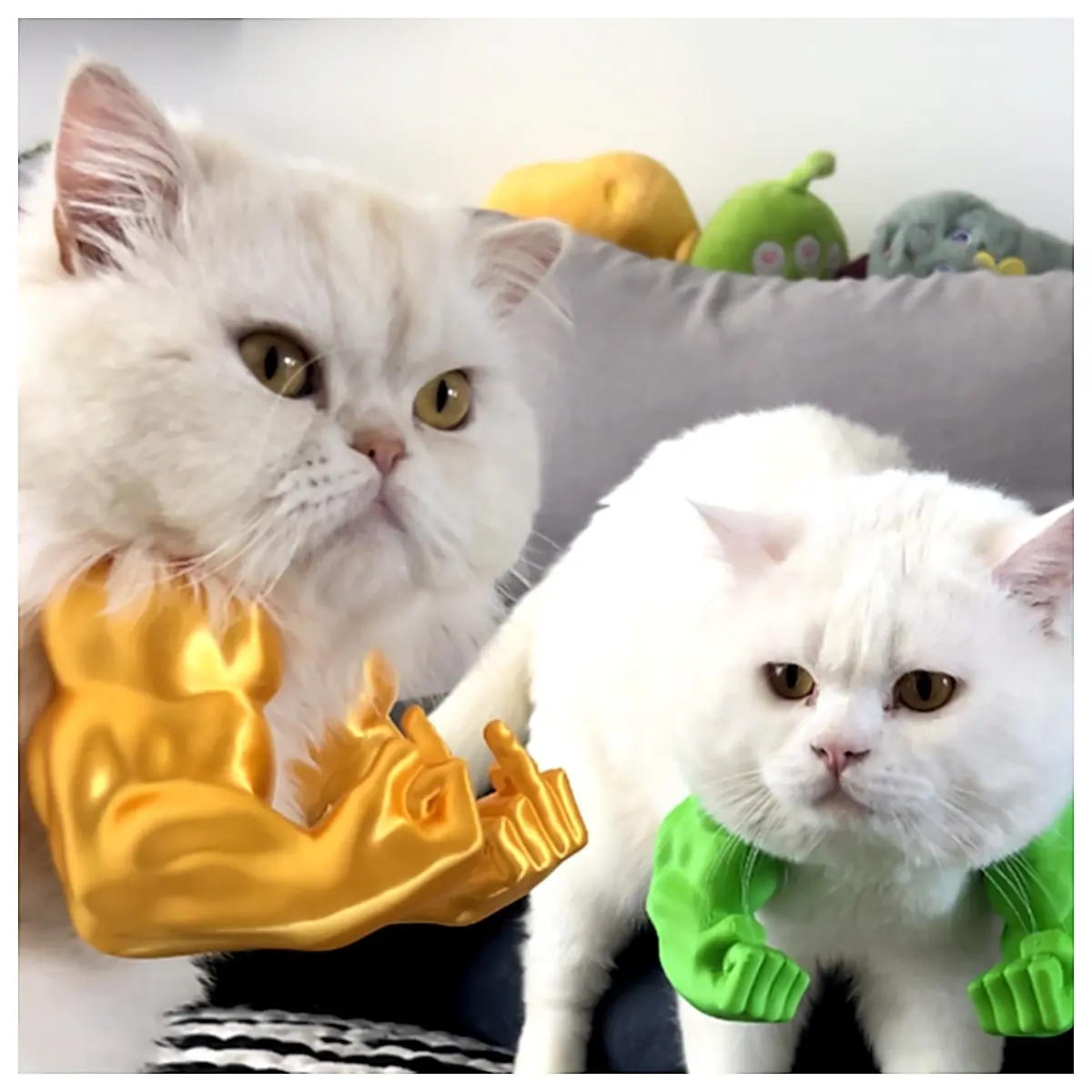 Cat Toy Muscle Arm Ring Prank Index Finger Pet Accessories Funny Cute Cat Accessories
