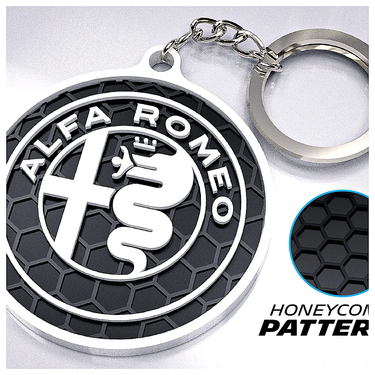 Keychain Car Accessory Decoration Keyring Parts Keyring Charm Romeo Car Keychain