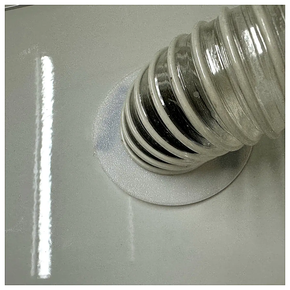 50mm Ducting Cover Guard Shield Venting Accessories Pipe Protection Air Duct Cover End Cap Seal