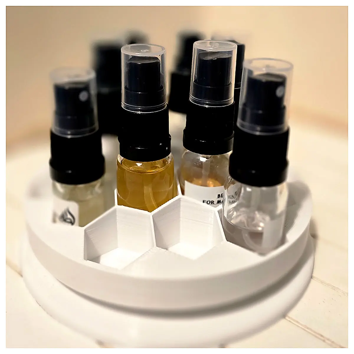 Perfume Tester Display Rack Diffusion Holder Bottle Stand Fragrance Organizer Enhance Scent Experience